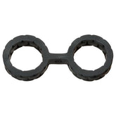 Japanese Bondage Siliconen Handboeien - Zwart - PlayForFun